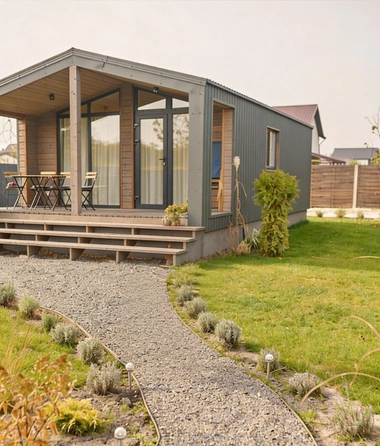 Modern backyard ADU exterior design in Dallas Texas by Go ADU Dallas