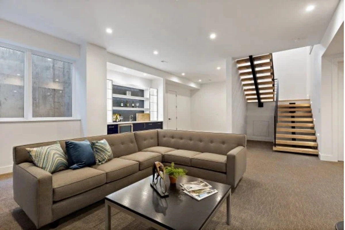 Basement ADU conversion interior in Dallas Texas by Go ADU Dallas